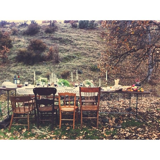 Outdoor Fall Table